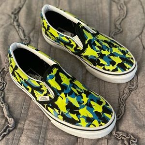 Vans kids Classic glow-in-the-dark Slip-on sneakers